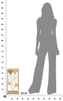 Portaombrelli Oro Leaf 22,5x22,5x48,5 cm in Ferro 