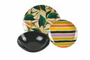 Servizio Piatti 18 Pezzi in Porcellana e Gres Multicolor Villa d'Este Home Tivoli Guarana