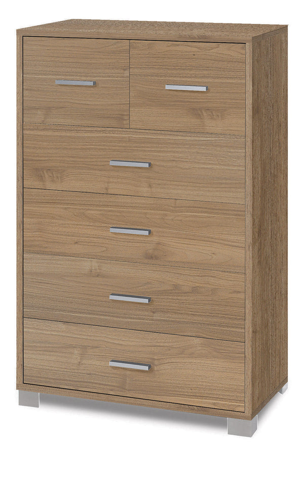 Cassettiera 4+2 Cassetti 70x112x41 cm Noce Stelvio acquista