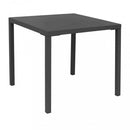 Tavolo Manchester Impilabile 80x80x73h cm in Acciaio Antracite Seconda Scelta