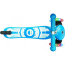 Monopattino a 3 Ruote a LED 3 Altezze Max 50Kg Globber PRIMO Fantasy Lights Up Happy Blu