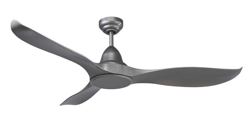 Ventilatore da Soffitto con 3 Pale in Abs Ø132 cm 5 Velocità Martec Wave Nero