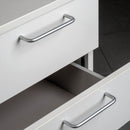 Maniglie per Mobile 8 mm Interasse 128 mm Acciaio Cromo Opaco 20 Pezzi Emuca