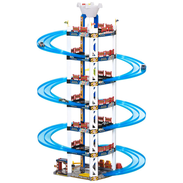 online Garage Giocattolo per Bambini 64x59x113 cm 7 Livelli con Ascensore Multicolore