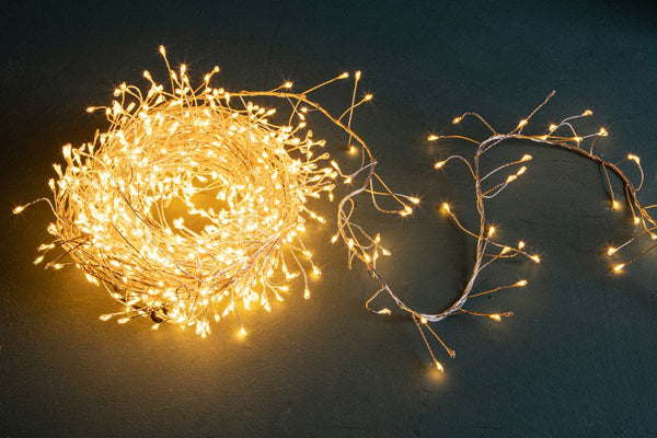 Luci di Natale 800 Mini Led 10 mt Caldo Classico in Metallo e Plastica online