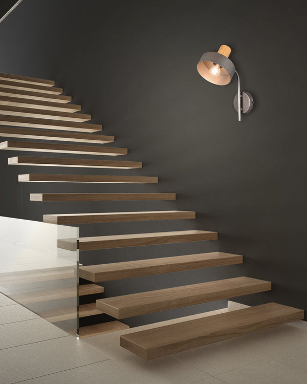 sconto Applique da Interno a Led in Metallo Nichel Anticato