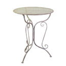 Tavolo da Giardino Ø60xh74 cm in Metallo Ragusa Avorio