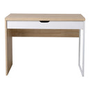 Scrivania da Ufficio con Cassetto in Legno e Metallo 100x50x75 cm 
