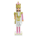 Soldato Schiaccianoci Natalizio H80 cm Rosa e Oro