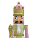 Soldato Schiaccianoci Natalizio H80 cm Rosa e Oro