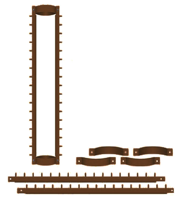 acquista Sistema Antiladro con Punte in Acciaio per Pluviali Tubi Esterni Ø80 mm Marrone