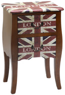 Cassettiera in Legno 2 Cassetti London