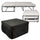 Pouf Letto Brandina con Materasso Pieghevole 78x78x47 cm Avalli Contract Grigio