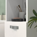 Pensile da Bagno 2 Armadietti e Vano a Giorno 30x30x131,5 cm in Legno Bianco  