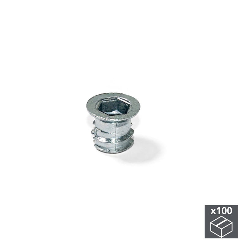 Bussola per Fori Svasati Filettatura Metrica M8 Zama Zincato 100 Pezzi Emuca