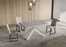 Tavolo Allungabile 140/244x90 cm Niket Cashmere Gambe Bianche      