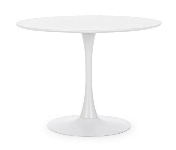 Tavolo Ø100x75h cm Bloom Bianco Opaco prezzo