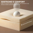Sedia a Dondolo Imbottita 66x90x90 cm con Tasche Laterali e Schienale Alto in Velluto Teddy Bianco Crema      