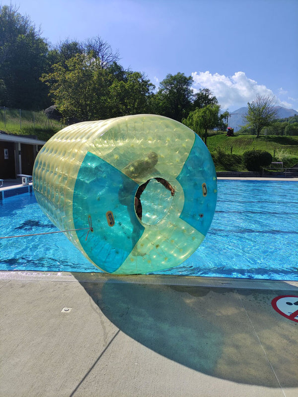 online Rullo Acquatico Zorbing 2 Persone 280x240x180 cm Senza Pompa in PVC Giallo