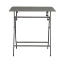 Tavolo Pieghevole da Giardino 60x60x72 cm Lucca in Alluminio Tortora