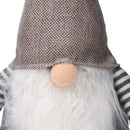 Gnomo tessuto grigio e beige cm xh45