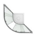 Box Doccia Semicircolare 2 Ante Scorrevoli in Cristallo Trasparente 6mm H198 Fosterberg Odense Varie Misure