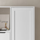 Mobile 4 Cassetti 5 Ripiani 164,5x77x29,6 cm in MDF Yada Bianco