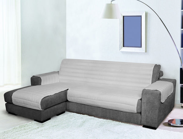 Copridivano Trapuntato con Penisola Sinistra Seduta in Microfibra Grigio Varie Misure acquista