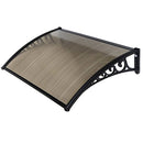 Pensilina Maya in Policarbonato Alveolare Fumè Nero Varie Misure