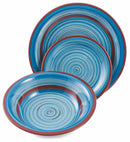 Servizio Piatti 18 Pezzi in Stoneware Soriani Minorca Multicolor