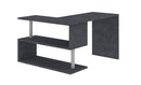 Scrivania con Gamba ad S Girevole 120/65x50x75 cm Volta Ardesia