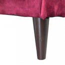 Divano 3 Posti Chandler 196x81x89 h cm in Velluto Rosso