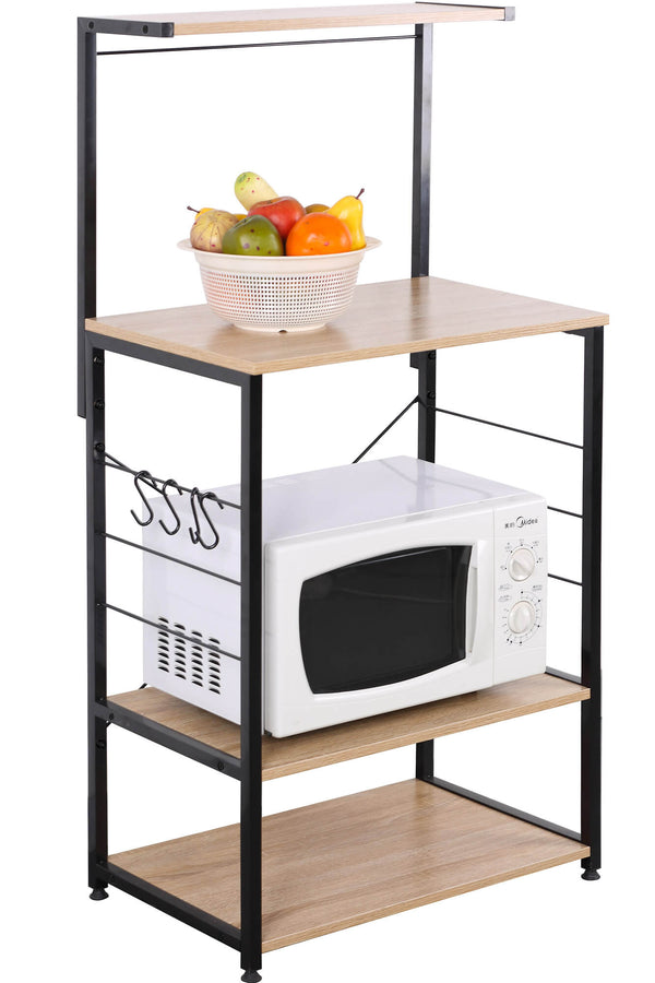 acquista Mobiletto da Cucina 3 Ripiani 60x40x123 cm in Metallo e Truciolato Motti