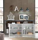 Madia Mogol 4 ante bianco lucido ossido 184x42x93H cm