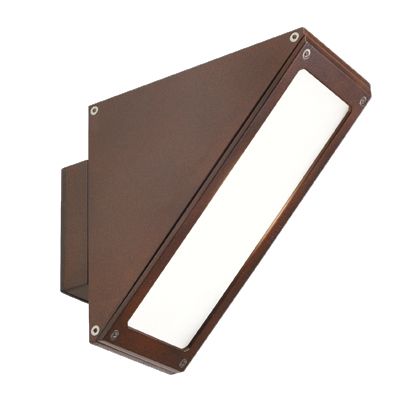 acquista Lampada Applique Alta Colore Corten per Esterno Linea Three Livos