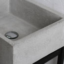 Lavello da Giardino Senza Rubinetto in Cemento Granulato di Marmo Madrid Grigio