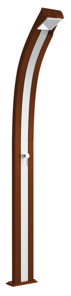 acquista Doccia Solare da Esterno Giardino 30L Miscelatore Arkema Spring Fascia Inox Oro Van Gogh