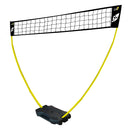 Rete Impermeabile Portatile per Beach Volley 3x2,25m con Pali Telescopici Nero/Giallo
