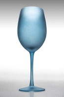 Set 6 Calici Frosted in Vetro 550 ml Villa d'Este Home Tivoli Blue Dream