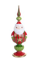 Statuina Babbo Natale con Puntale 33,5 cm in Resina
