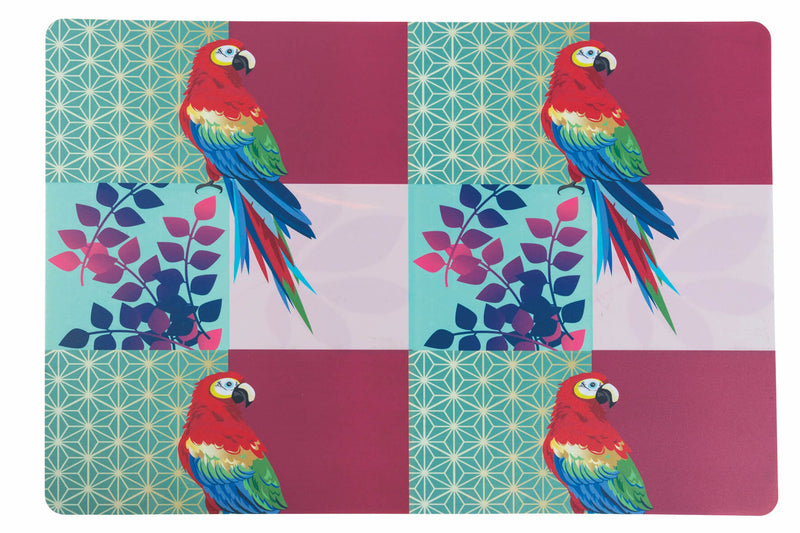 Set 6 Tovagliette Double Face Villa d'Este Home Tivoli Parrot Groove