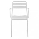 Poltrona Bristol Impilabile 51x52x81 h cm in Acciaio Bianco