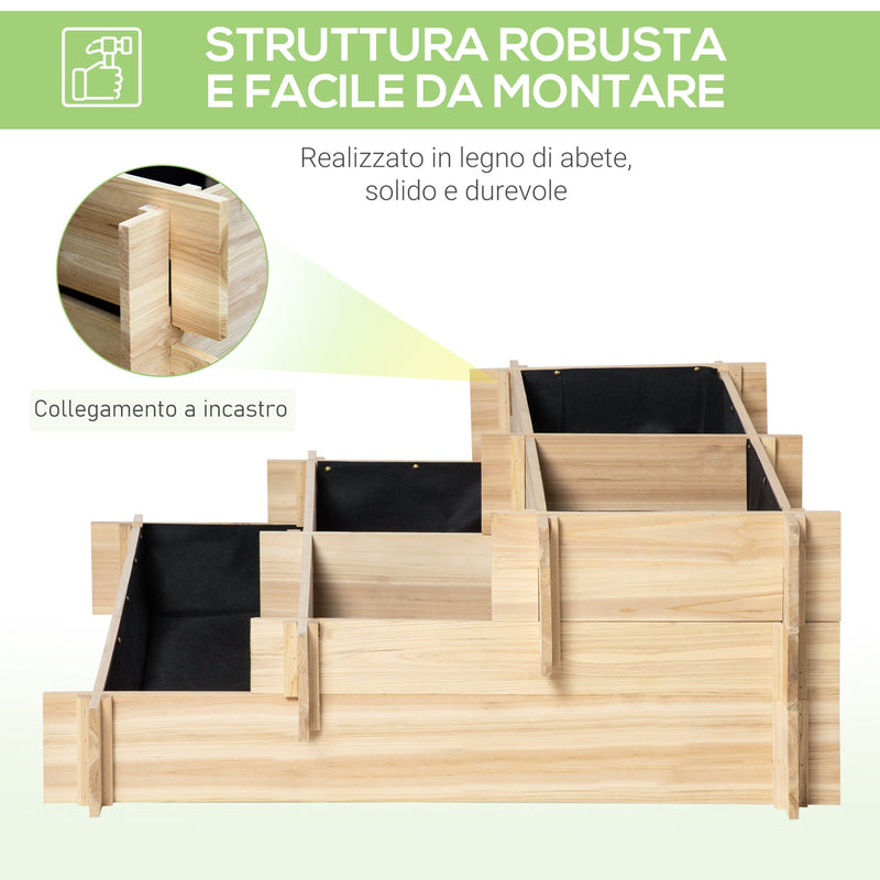 BAOYOUNI Aiuola Rialzata In Plastica Per Giardino E Balcone - Fioriera Modulare Per Verdure, Erbe E Piante Grasse, Colore Bianco, Salvaspazio
