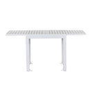 Tavolo da Giardino Allungabile 82/163x82xH75 cm in alluminio Lipari Bianco