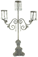Portacandele Candelabro maxi a 3 braccia cm 41x15xh75,5