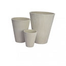 Vaso Medio Iris Ø29x36 cm in Fibra sintetica Bianco
