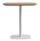 Tavolino da Giardino 37x47xH101 cm in Metallo Barry Top Finitura Rovere