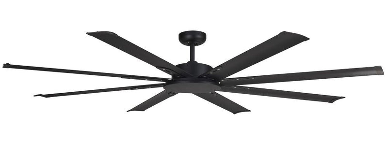 Ventilatore da Soffitto con 8 Pale in Alluminio Ø165 cm 5 Velocità Martec Albatross Nero