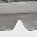 Dondolo Letto 3 Posti con Gazebo da Giardino 256x172x248 cm con Zanzariera e Cuscini Grigio