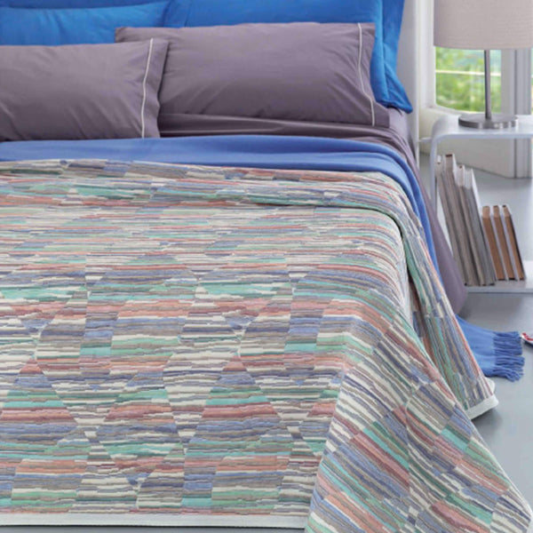 sconto Copriletto in Misto Cotone Cober Altea Multicolore